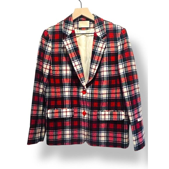 Pendleton Jacket Womens M Authentic Maclennan Scottish Tartan Plaid Wool Blazer - Picture 1 of 16